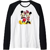 Disney - Big Mickey and Minnie Mouse Raglan Baseball Tee