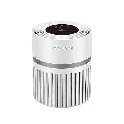 MEGAWISE Air Purifier for Large Rooms, Home, Pets, Bedrooms, Up To 1076 ft² H13 True HEPA Filter, 25db Filtration System Cleaner Odor Eliminators, Remove 99.97% Dust Smoke VOCs