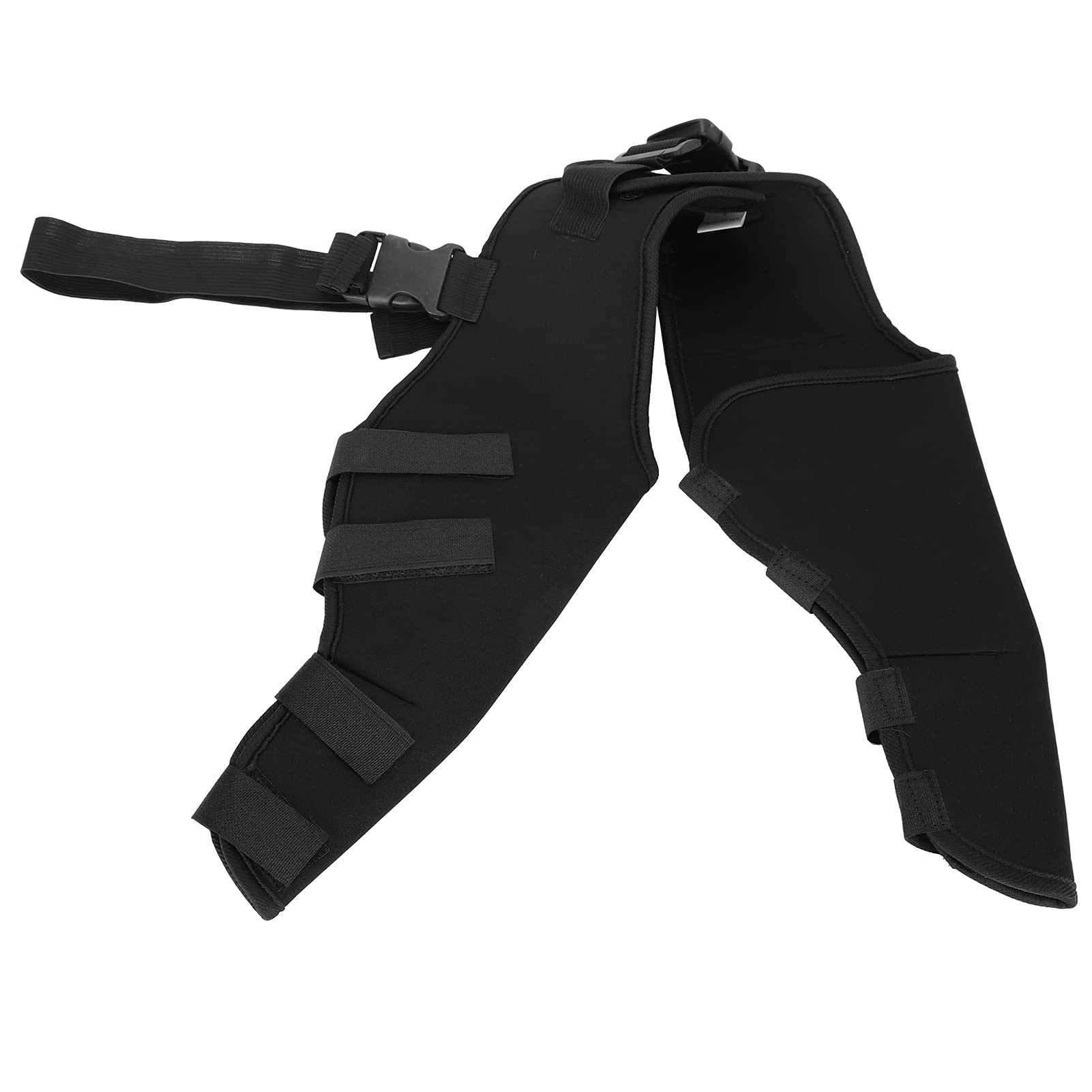 Jeanoko Elastic Dog Knee Brace Adjustable Pet Knee Pads Strong Stability Dog Hind Legs Protector for Recovering Injured or Diseased Legs for Dogs(S) Dog Health Supplies