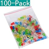 Youmile 100x 5mm LED Light Emitting Diodes Mix Colors Red Yellow Green Blue view 2