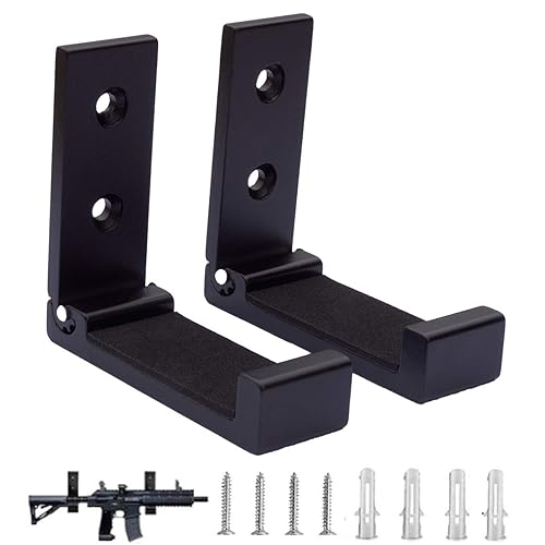 GuRK Gun Hooks,Folding Indoor Gun Racks with Padding,Excellent for