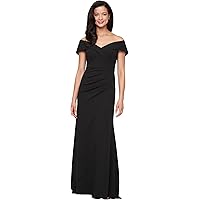 Adrianna Papell Abito Tubino Jersey Con Colletto A Smoking E Dettagli Raso, Elegante Da Sera