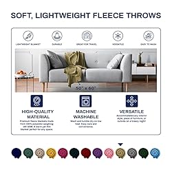 Imperial Home 50x60 Soft Bulk Fleece Throw
