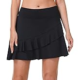ANIVIVO Women Skorts Skirts 18" Tennis Golf Pickleball Ruffle Skorts Athletic Workout Skirt with Pockets