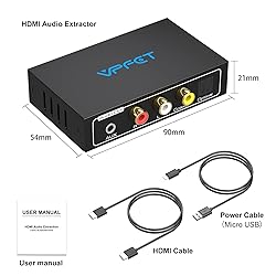 HDMI Audio Extractor 4K Splitter to Optical 3.5mm