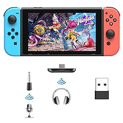 Bluetooth Adapter for Nintendo Switch/Lite, BT 5.0