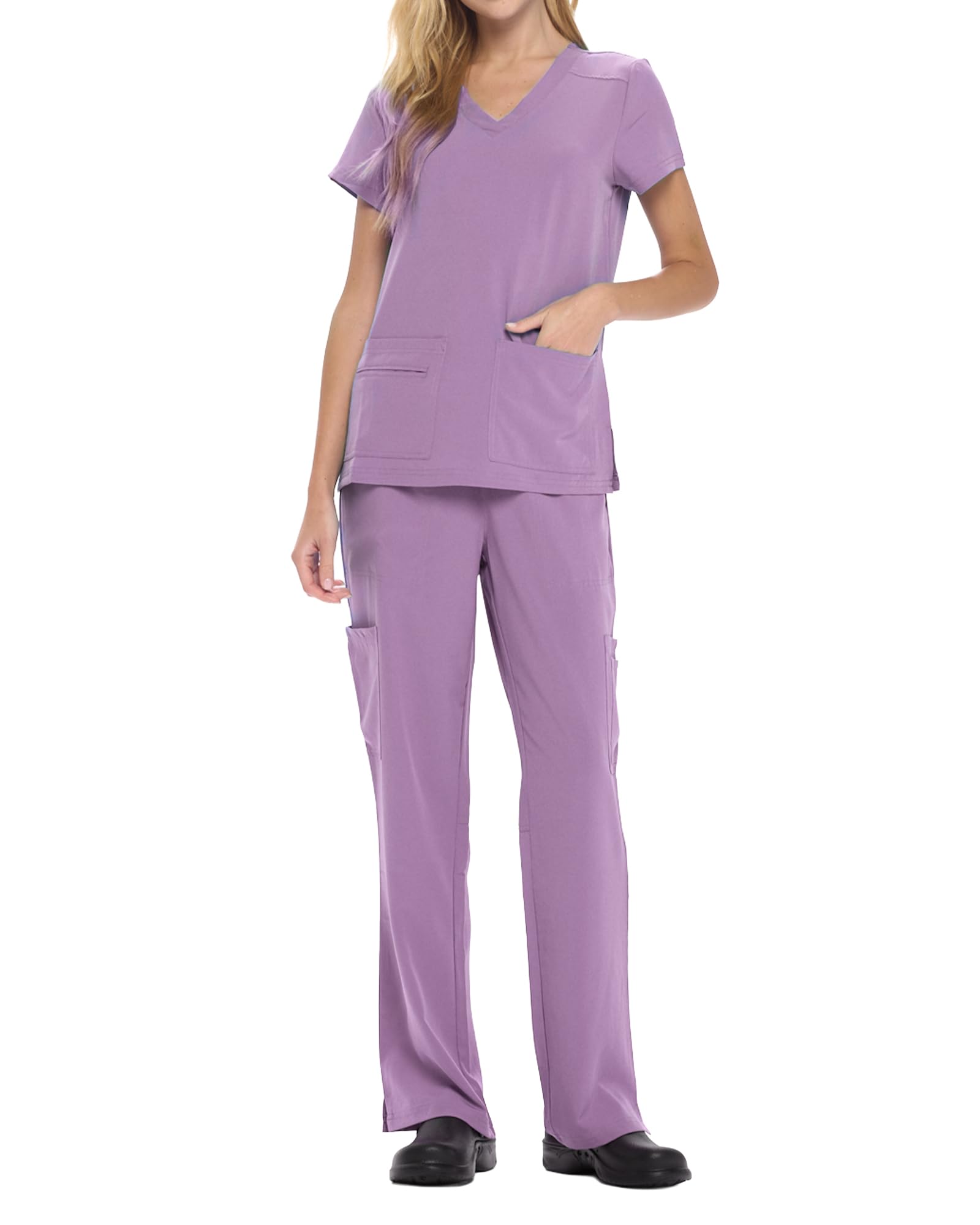 Natural Uniforms Women's Cool Stretch V-Neck Top