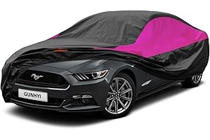 GUNHYI Car Cover for Automobiles Waterproof All Weather, Universal Fit Chevrolet Camaro/Corvette, Ford Mustang, Tesla Model 3, Honda Accord, Hyundai Sonata, BMW 3 Series 325i 330i, Acura TLX etc.