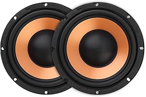 DriSentri 8 Inch Bass Loudspeaker Woofer Speaker, 2 Pieces Car Speakers Wide Frequency Response Car Audio Stereo Speaker for Car Audio/Home Theaters