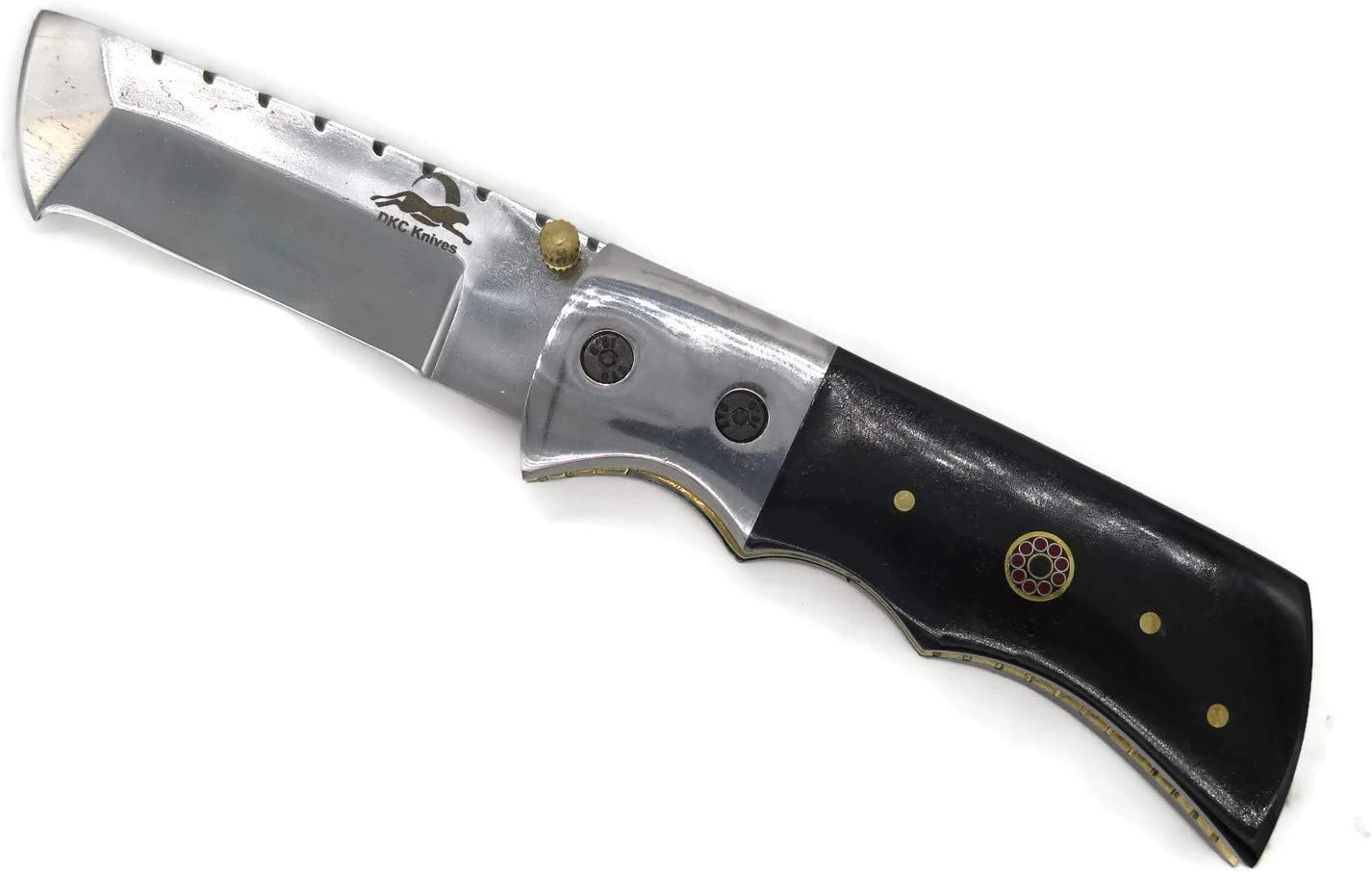 DKC Knives DKC-27-X Wizard 7" Long, 4" Folded 6oz Damascus Tanto Folding Pocket Hunting Knife TM
