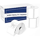 ItriAce Thermal Sticker Labels for M220/M221/M110/M120/M200/M110S, 1.97" x 1.18" (50×30 mm) Self-Adhesive Sticker Labels, Resists Water and Oil Thermal Paper, 230Labels/Roll, Black on White Labels