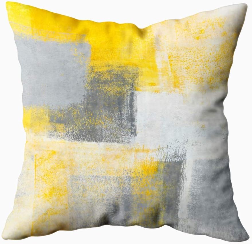 silichee Yellow Throw Pillows,Patterned Throw