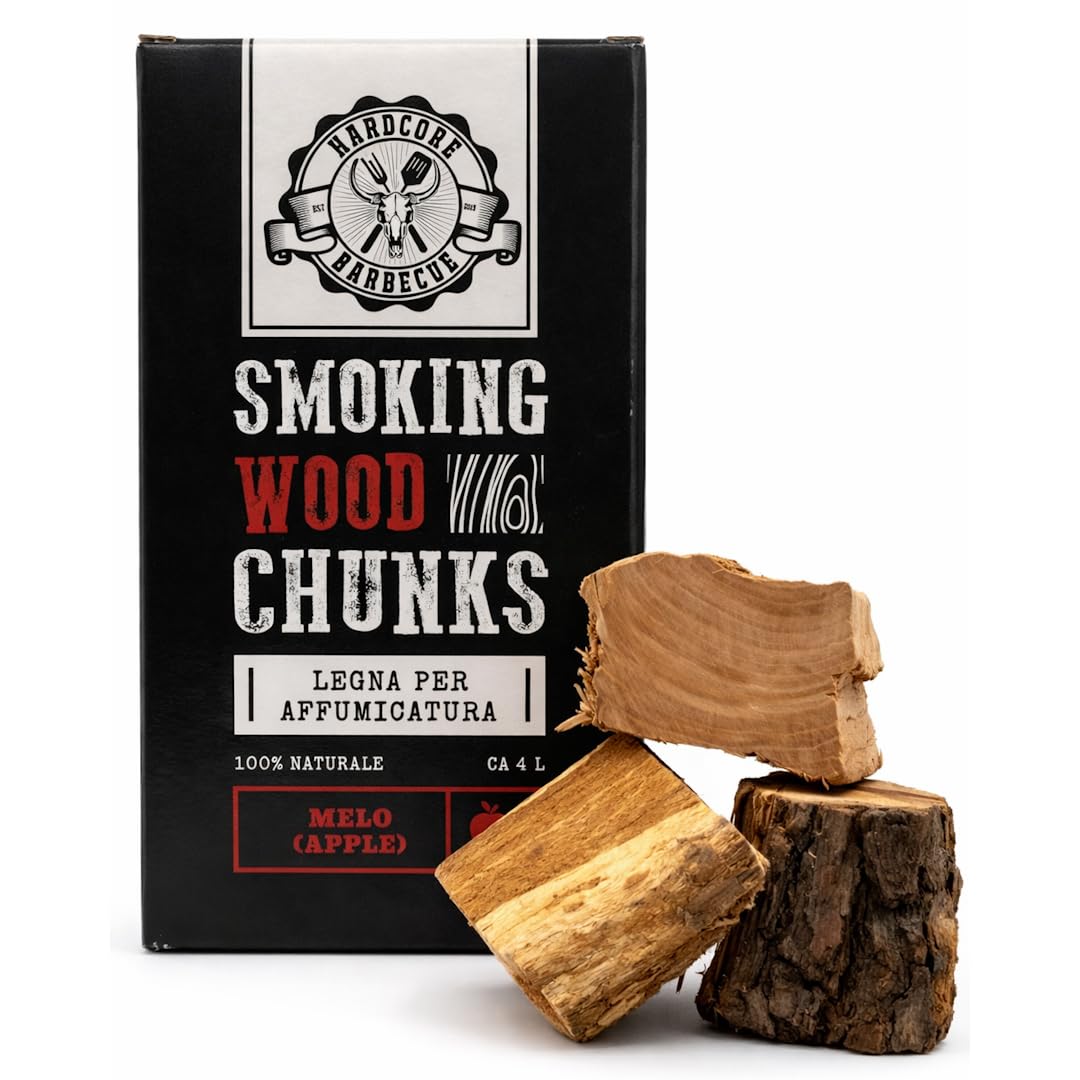 BBQ CHUNK MELO - APPLE - HARDCORE BARBECUE Smoking Wood Pieces - Approx. 500-700g