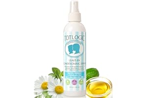 TotLogic Kids Detangler Hair Spray and Toddler Leave In Conditioner - Naturally Scented with Essential Oils - Original, 8 oz