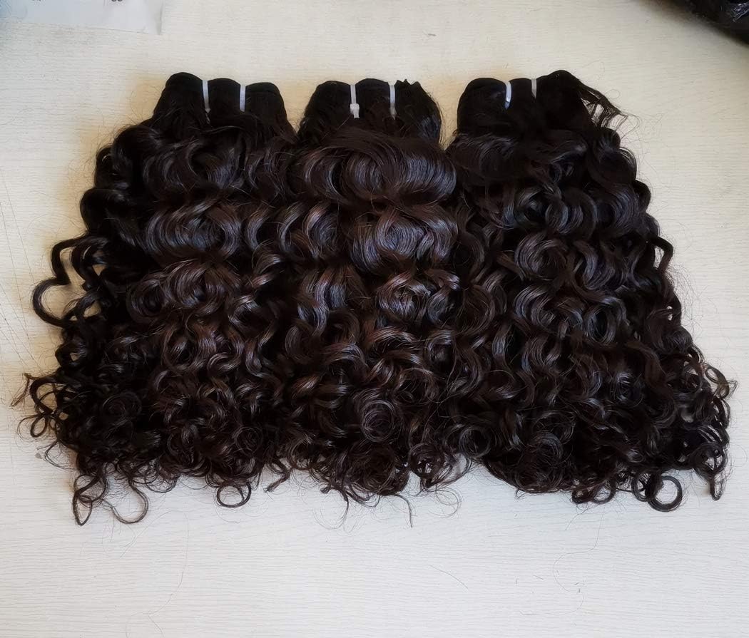 Clytie10a Grade Filipino Curly Raw Unprocessed Virgin Human Hair Weave Cuticle Aligned Human Hair Extension 3 bundles (16" 18" 20")