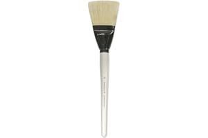 ROBERT SIMMONS Simply Simmons Short Handle Filbert X-Large Natural Bristle Brush, Multicolor