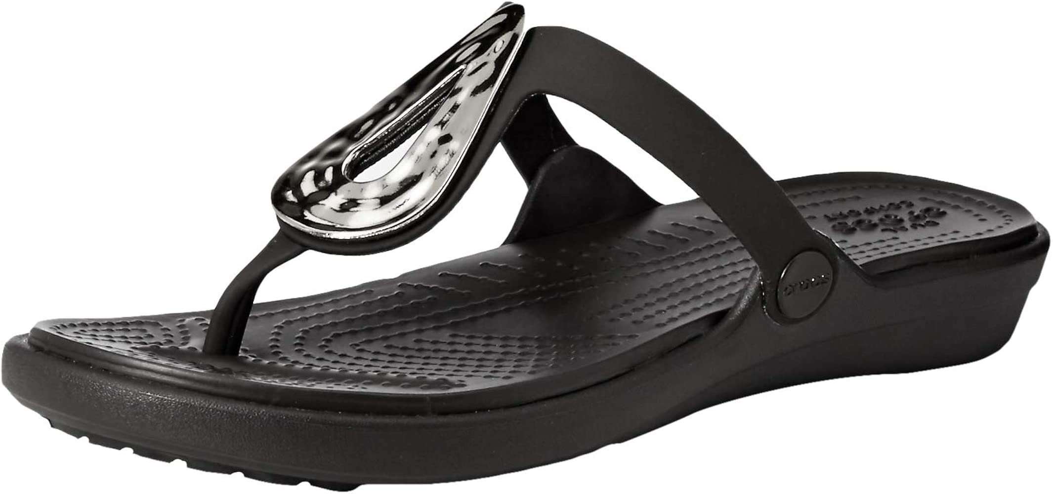 black foam platform sandals