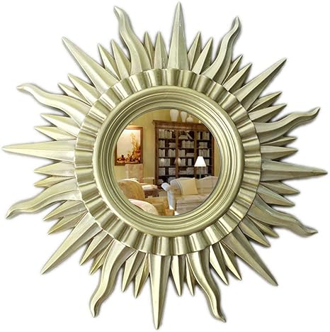 Gesichtsspiegel, dekorativer Spiegel Europäische Moderne Sonnenform