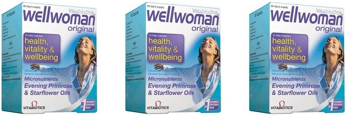 (3 PACK) - Vitabiotics Wellwoman Capsules | 90s | 3 PACK - SUPER SAVER - SAVE...