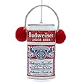 Kurt Adler Budweiser Can with Ear Muffs Ornament Multicolor AB1196
