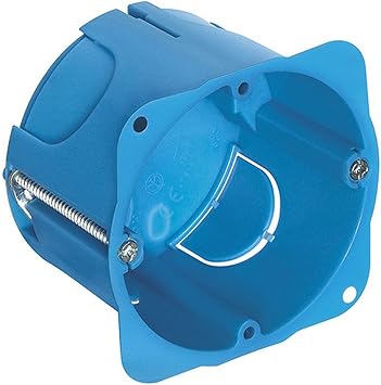 Vimar - Caja empotrar redonda para pared hueca azul: Amazon.es: Bricolaje y herramientas