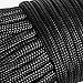 OxGord Paracord 550 Mil Spec Type III 7 Strand Parachute Commercial Grade Nylon Cord Spool for Camping Outdoor Hiking Wristband Bracelet Strong Strength Rope Tie Down - Black