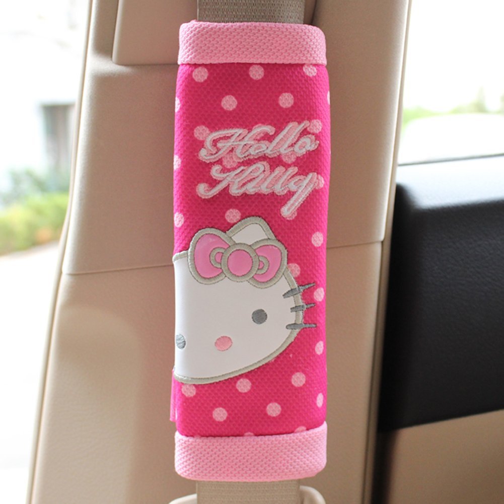 Finex Hello Kitty Polka Dot Car Seat Belt Sets Cover (2pcs) Buy