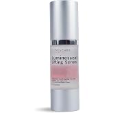 Peaches Skin Care Luminescent Lifting Serum with Hyaluronic Acid, 1 oz | Hydrating face serum with hyaluronic acid, peptides, vitamin C and CoQ10 for smoother, firmer-looking skin.