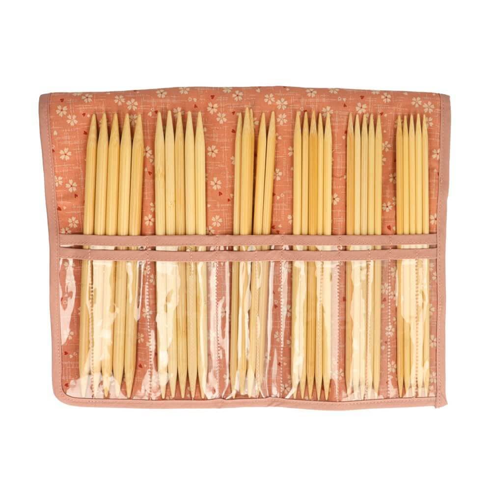 Seeknit - Seeknit Shirotake Pink (20cm) Double-Pointed Needle Set Small Size - 1 Piece