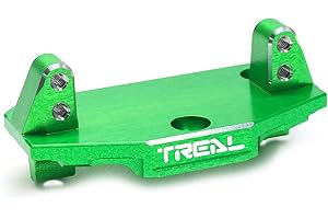TREAL Aluminum 7075 Servo Mount Steering Servo Mounting Plate CNC machined Upgrades for 1/18 Mini LMT Monster(Green)
