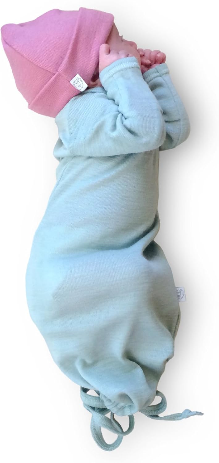 Pure Merino Wool Baby Sleep Sack. The Warmest Infant Gown Sleeper Kids Sleep Bag: Clothing