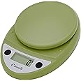 Escali Primo Digital Food Scale Multi-Functional Kitchen Scale and Baking Scale for Precise Weight Measuring and Portion Control, 8.5 x 6 x 1.5 inches, Tarragon Green