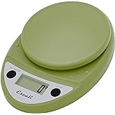 Escali Primo Digital Food Scale Multi-Functional Kitchen Scale and Baking Scale for Precise Weight Measuring and Portion Control, 8.5 x 6 x 1.5 inches, Tarragon Green