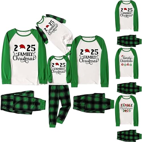 Christmas pjs, Family Christmas Pyjamas Set Mens Womens Letter Printed Xmas Matching Pyjama Kids Pjs Family Cartoon Cute Boys Girls Christmas Pj Clothing
