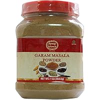 Spicy World Garam Masala Powder 1 Pound Bulk Jar - 16 Ounce - 15 Premium Indian Spice Blend, Salt Free
