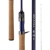 PURELURE SIGAMA Stream Fishing Rod 4'9''-6'6'', UL Spinning &amp; Casting Rod | Fast Action BFS Rods 2 Pieces, Sensitive Rod Tip, Smooth Guide Rings with Stainless Steel Frame, Comfortable Cork Handle