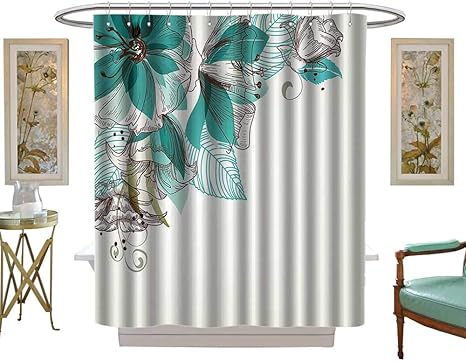 Amazon シャワーカーテン 防カビ グランジベージュ ウェディング背景 サテン生地 浴室 洗濯可 サイズ W84 X L72インチ W48 X L84 Inch シャワーカーテン ホーム キッチン オンライン通販