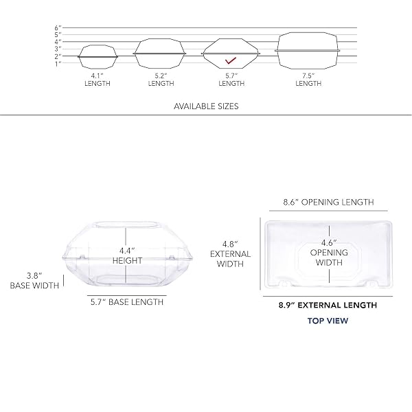ROYAL IMPORTS CLEAR PLASTIC FLOWER BOX FOR CORSAGE, BOUTONNIERE, ROSE, ORCHID PROM WEDDING CRAFT CONTAINER 9X5X4-50 PACK