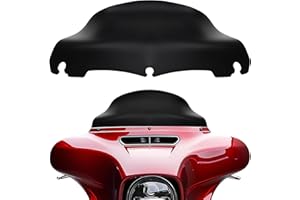 JMTBNO Black 9" Wave Windshield Windscreen Compatible for 2014-2024 Harley Davidson Touring Street Glide/Electra Glide/Ultra Limited/Tri Glide FLHT FLHX FLHXS FLHTK