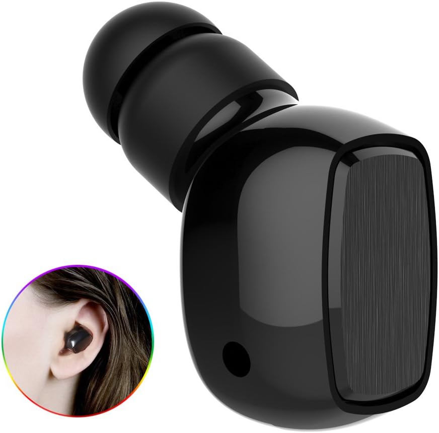 Bluetooth Earpiece, Mini Bluetooth Handsfree 4.1 with EDR In Ear Headphone Headset Earbud Earphone with Microphone Noise Cancelling for Samsung, LG, Android, Other Smartphones