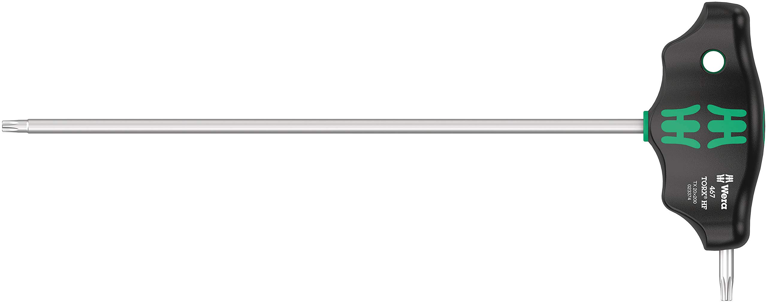 Wera 05023374001 467 TORX HF T-Handle Screwdriver with Holding Function 20 x 200 mm