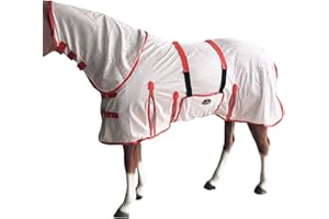 HILASON 69 Inches Horse Ultra Violet Rays Protect Mesh Bug Mosquito Horse Fly Sheet Summer Spring | Fly Sheet | Horse Turnout Sheet | Fly Sheet for Horses | Bug and Mosquito Protection | Fly Sheet for