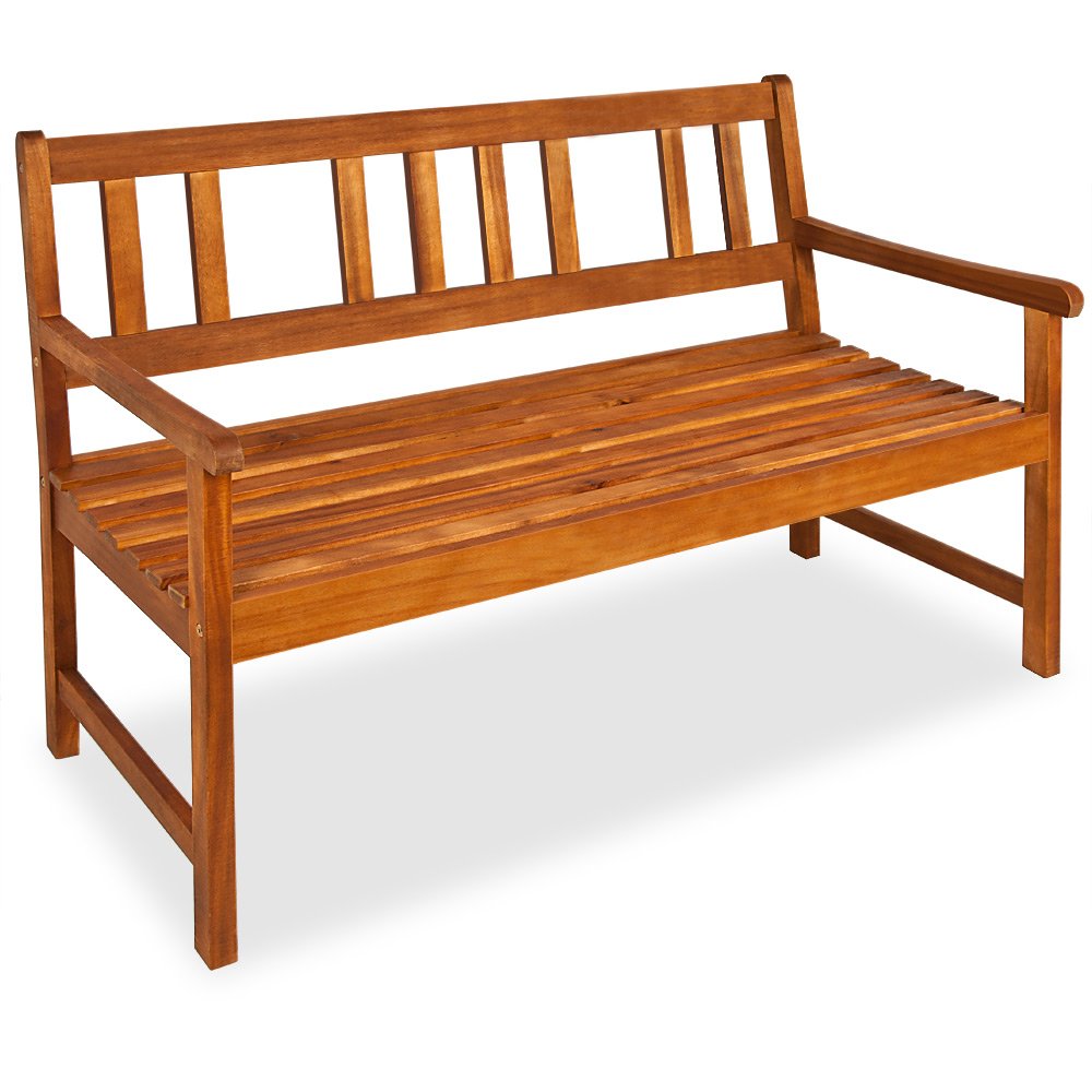 Wooden Garden Bench Made of Tropical Hardwood Outdoor Seater Amazon.co