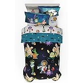 Spongebob Squarepants Kids Halloween Bedding 5 Piece Super Soft Cozy Reversible Comforter and Sheet Set with Sham, Twin, (Officially Licensed Product) by Franco