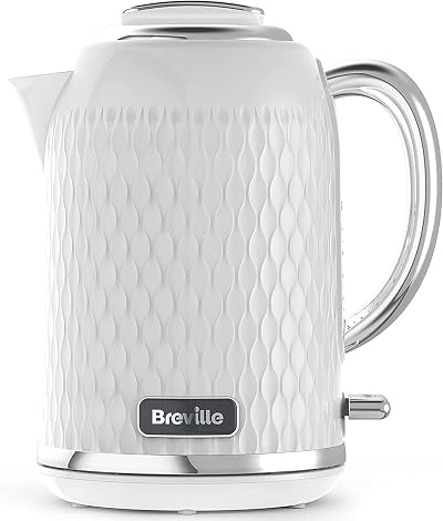 Breville Curve Electric Kettle 1.7 L 3KW White Chrome VKT117