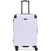 Flying Axis Collection Lightweight Hardside Expandable 8-Wheel Spinner Luggage, Lavender, 24-Inch Checked