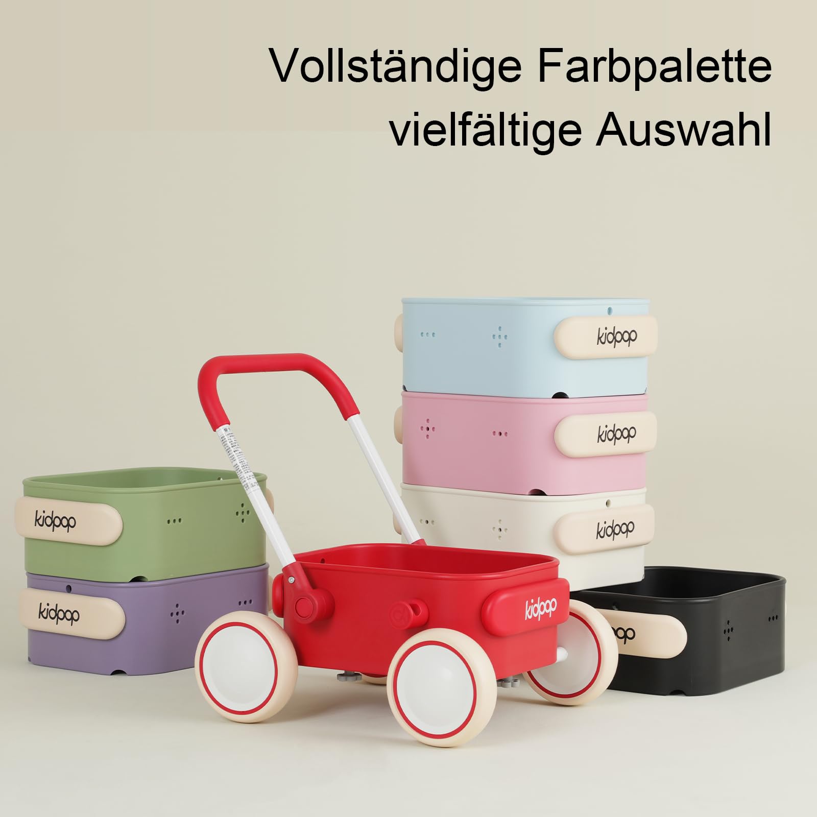 Kidpop PULA 2-in-1 Baby Lauflernwagen, Indoor und Outdoor Baby Spielzeug, Multifunktionale Lauflernhilfe für Baby, Geburtstagsgeschenk für Kleinekinder Kinder 7 Monate - 4 Jahre, Grün 6
