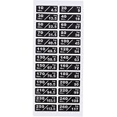 10-260lbs/4.5-117kg Weight Stack Labels Custom Weight Plate Stickers Gym Equipment Sticker Fitness Equipment Stickers