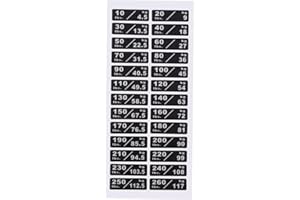 10-260lbs/4.5-117kg Weight Stack Labels Custom Weight Plate Stickers Gym Equipment Sticker Fitness Equipment Stickers