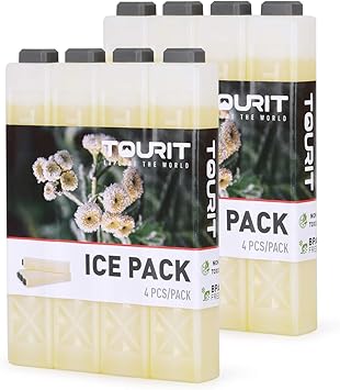 Amazon トウリト Tourit 保冷剤 倍速凍結 長細いからスリム型 4 8 12個セット お弁当 買い物に アウトドア Tourit 保冷剤